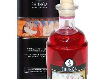 Aceite afrodisiaco cereza Shunga besos íntimos