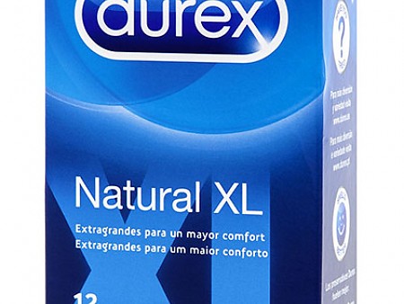 Condones Durex Natural XL 12 uds