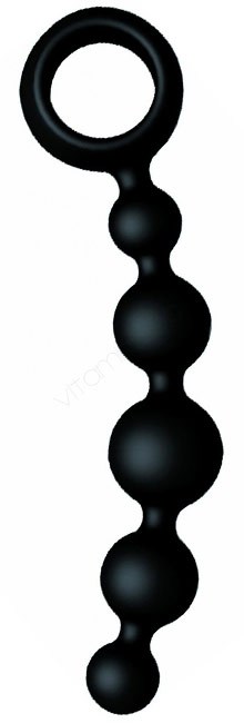 Tira Anal de Silicona Negra