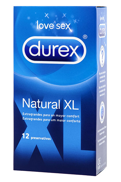 Condones Durex Natural XL 12 uds